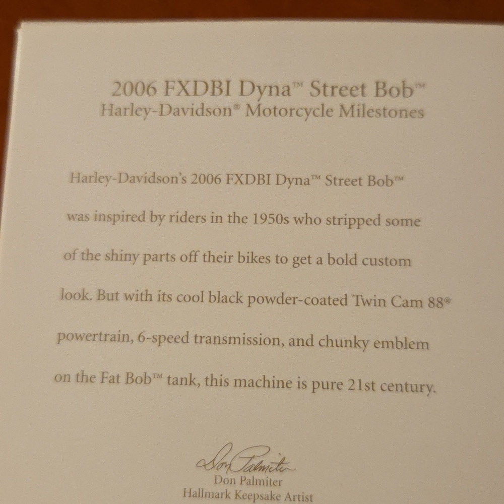 Hallmark Keepsake Motorcycle Ornament Set - Picture 4 of 13